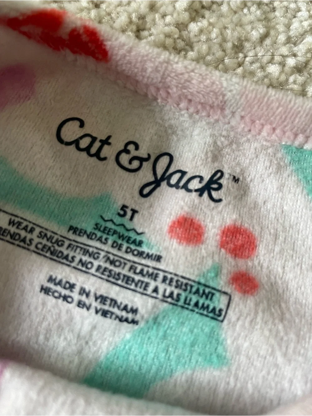 Fleece pajama sets